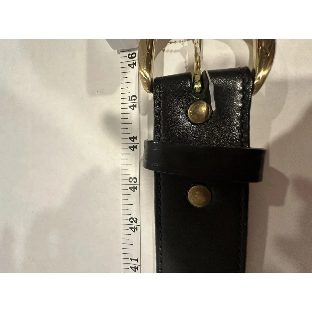 Galco Leather Belt SN5 B40 Solid Brass Buckle Hand Made Mens Black Adjustable